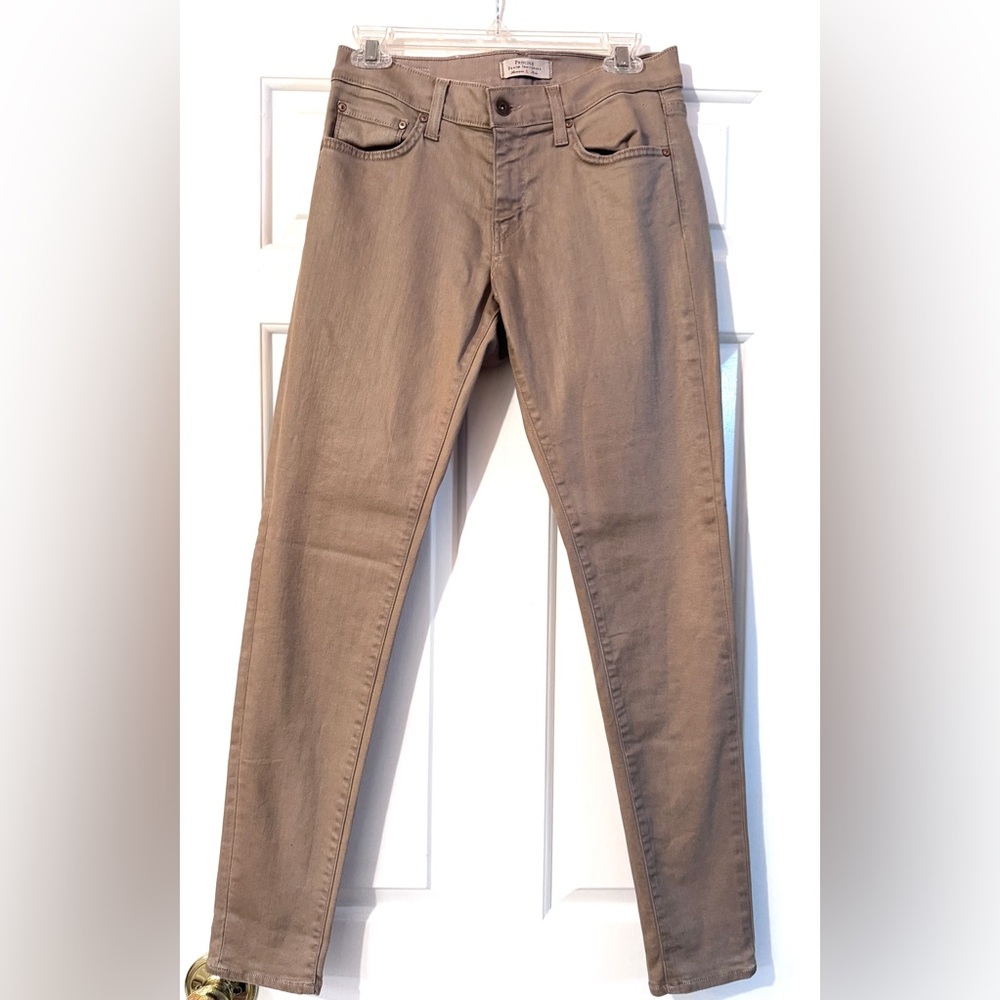 Principle Denim Innovators Coated Dreamer Skinny Jeans in Khaki  EUC Sundance